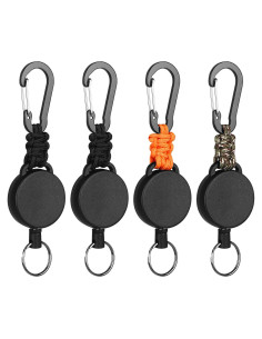 Porta Credenciales Retráctil Levateeta - Paquete de 4 Colores