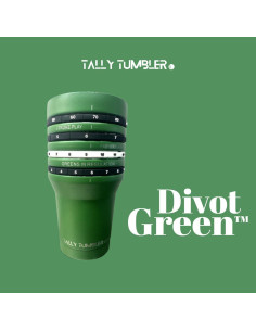 Taza Tally Tumbler Golf Acero Inoxidable 887 ml Verde Divot 2