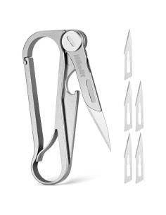 Llave Multifuncional EDC Hikolit de Titanio con Cuchillo y Abrebotellas