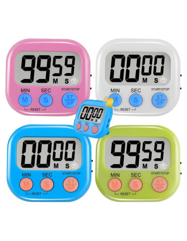 Temporizadores Digitales Multifuncionales Frymmx - 4 Piezas