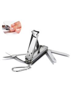 Cortauñas 5 en 1 Dakexiong Plegable con Llavero y Tijeras