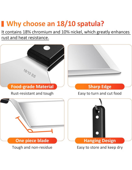 Prensa de Hamburguesas de Hierro Fundido y Espátula Leonyo 18 cm
