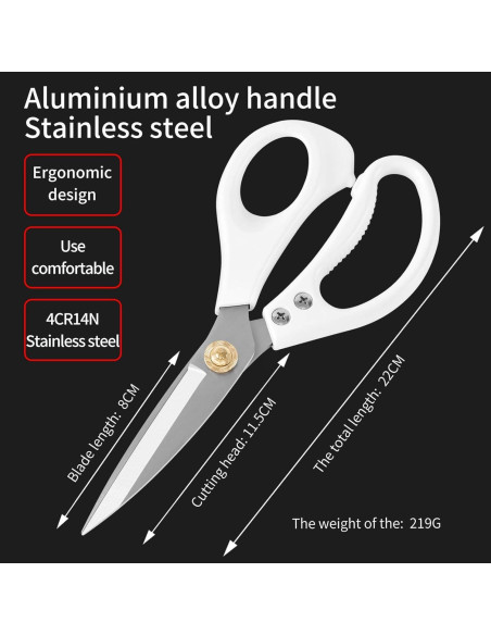 Tijeras de Cocina KNPXSET Profesionales de Acero Inoxidable 8cm