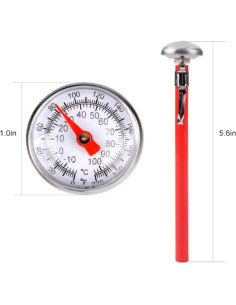 Termómetro de Carne Plateado Fansoftiks - Sonda de Cocina Compacta 2