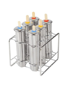 Set de 6 Moldes de Helado Acero Inoxidable ELEMONY 105g