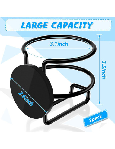 Soporte Magnético para Tazas Jixsloft - Paquete de 2, 7.87 cm