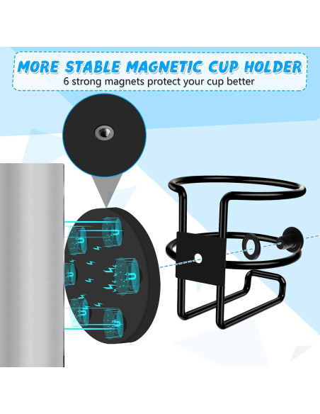 Soporte Magnético para Tazas Jixsloft - Paquete de 2, 7.87 cm