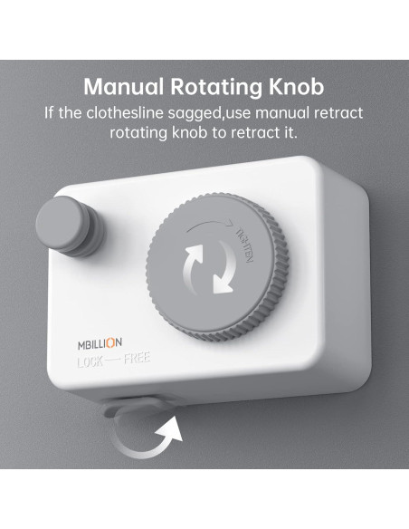 Cuerda Retráctil para Ropa Mbillion 4.2m Acero Inoxidable