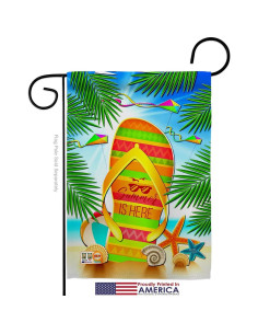 Conjunto de Bandera de Jardín Breeze Decor 33x47 cm Verano 2