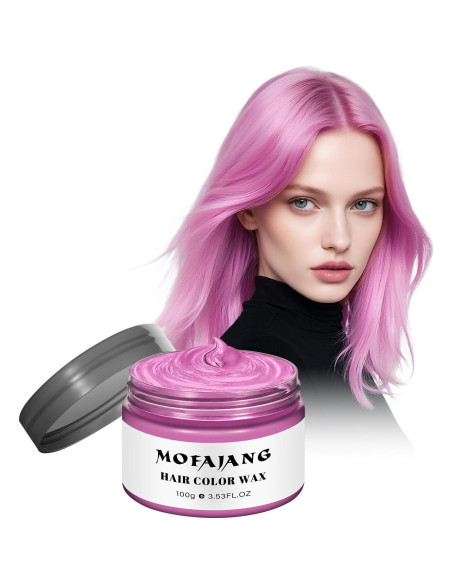 Cera Temporal para Cabello EFLY 120 g Rosa - Fácil de Limpiar