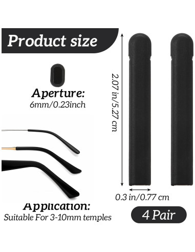 4 Pares Almohadillas Silicona Antideslizantes Gafas COMNICO