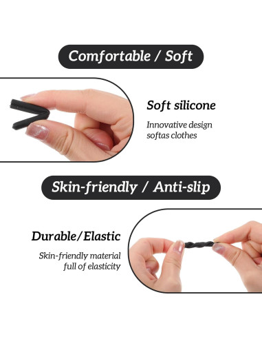 4 Pares Almohadillas Silicona Antideslizantes Gafas COMNICO