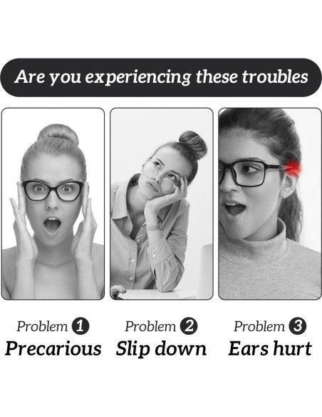 4 Pares Almohadillas Silicona Antideslizantes Gafas COMNICO