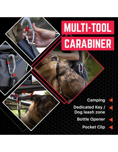 Clip de Llavero con Mosquetón GPCA X-CARA-SS Acero Inoxidable