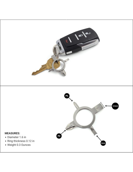 Destornillador de Llave K20 Tools 4-en-1 Phillips y Plano