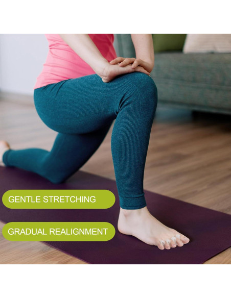 Separador de Dedos de Gel Bukihome - Paquete de 4 Blanco