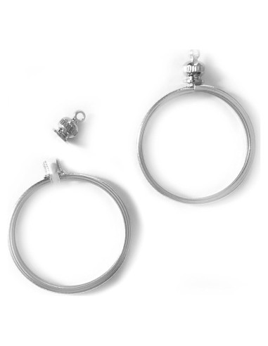 Soporte de Monedas BeadExplosion Plateado Paquete de 2