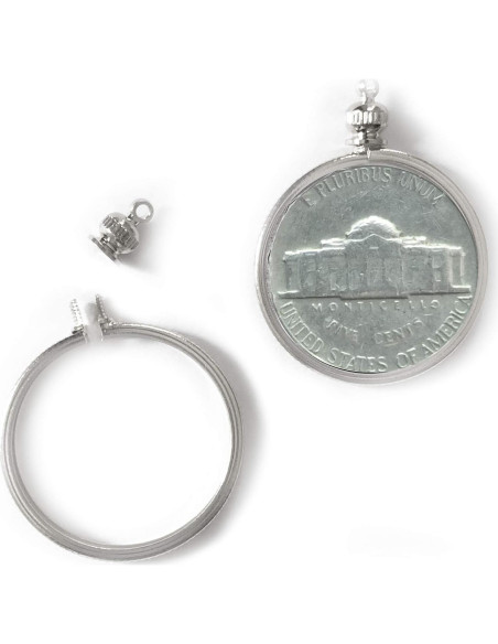 Soporte de Monedas BeadExplosion Plateado Paquete de 2