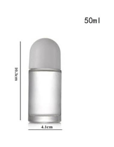 Juego de 2 Botellas de Rodillo de Vidrio 50ML WLSuDHoncc