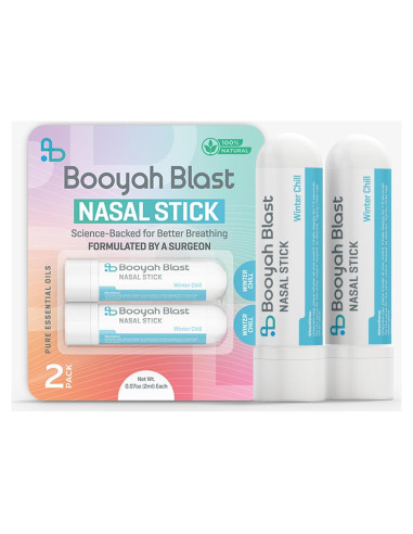 Palitos Nasales Aromaterapia Booyah Blast Frío Invernal 4PK