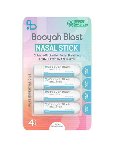 Palitos Nasales Aromaterapia Booyah Blast Frío Invernal 4PK