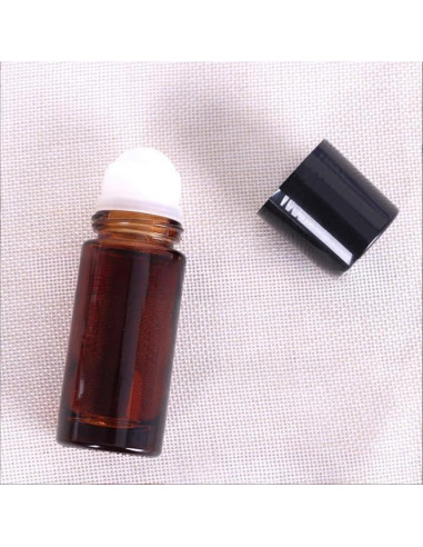 Set de 2 Botellas de Vidrio Marrón 30ml YuanHolumid para Aceites