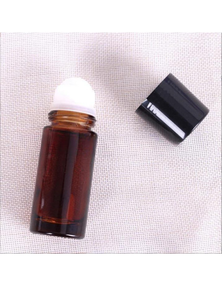 Set de 2 Botellas de Vidrio Marrón 30ml YuanHolumid para Aceites