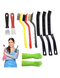 Juego de Cepillos de Limpieza RHUISHU para Rincones y Grietas