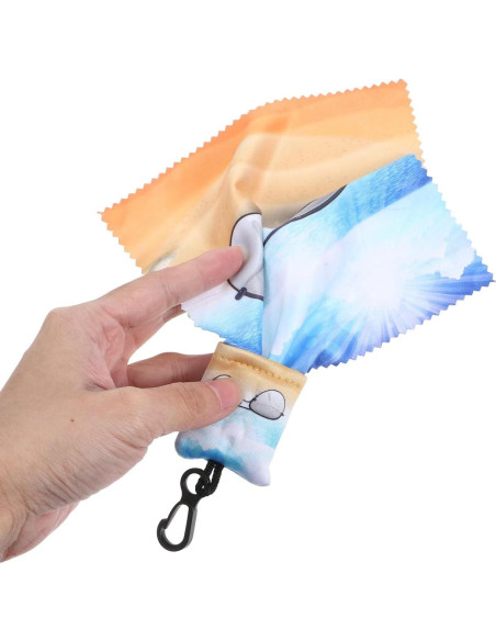 Limpiador de Lentes de Microfibra FOMIYES con Llavero 4.5x4cm