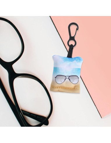 Limpiador de Lentes de Microfibra FOMIYES con Llavero 4.5x4cm