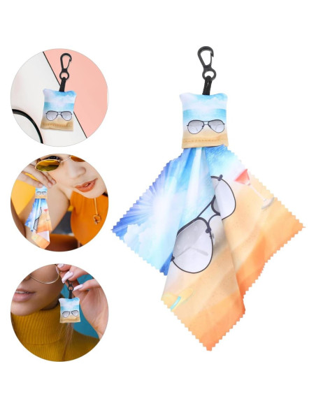 Limpiador de Lentes de Microfibra FOMIYES con Llavero 4.5x4cm