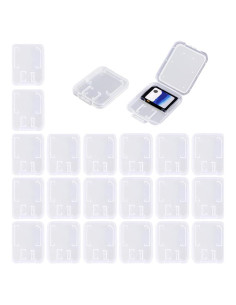 Estuche de Plástico Transparente SteelFever para 20 Tarjetas SD
