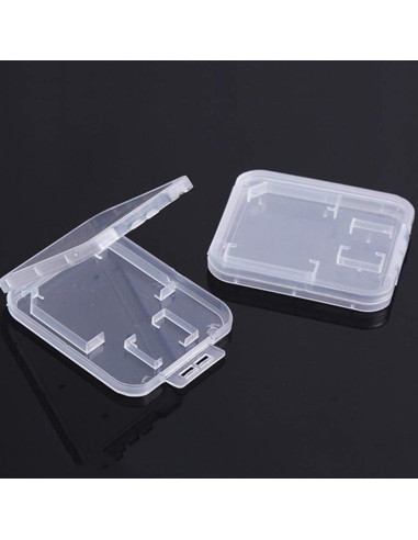 Estuche de Plástico Transparente SteelFever para 20 Tarjetas SD