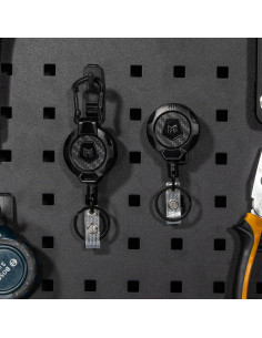 Llavero Retráctil MNGARISTA Mejorado 2 Piezas Clip y Carabiner 2