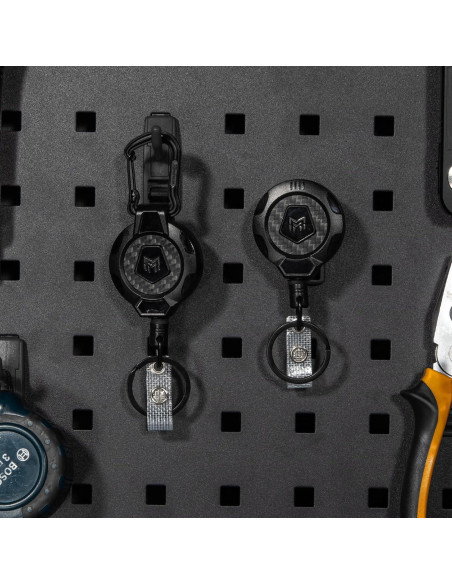 Llavero Retráctil MNGARISTA Mejorado 2 Piezas Clip y Carabiner