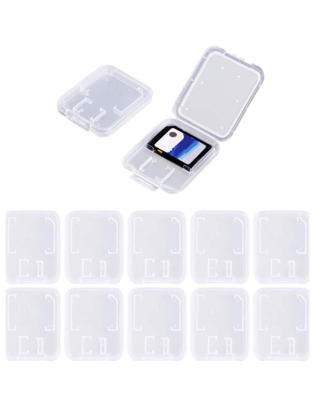 Estuche de Plástico Transparente SteelFever para 20 Tarjetas SD