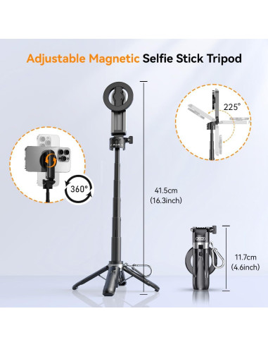 Palillo de Selfie Magnético 4 en 1 Sanqi Youpin Mini Trípode