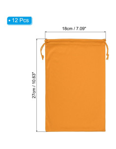 Bolsa de Gafas de Esquí PATIKIL Microfibra 27x18cm Naranja 2