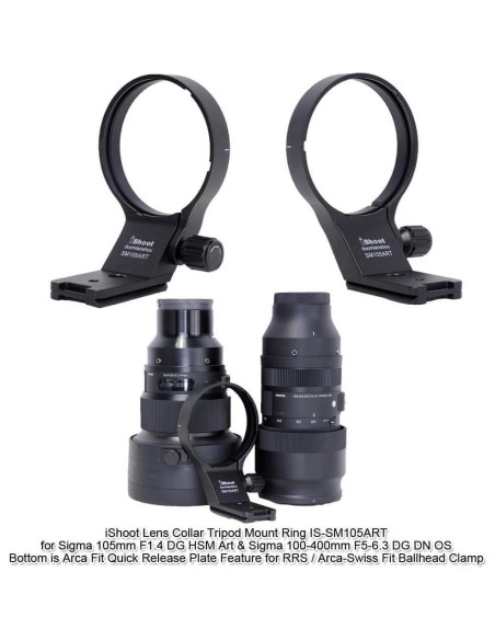 Anillo de Montaje de Trípode iShoot IS-SM105ART 82mm Aluminio