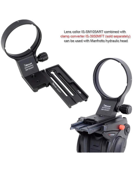 Anillo de Montaje de Trípode iShoot IS-SM105ART 82mm Aluminio