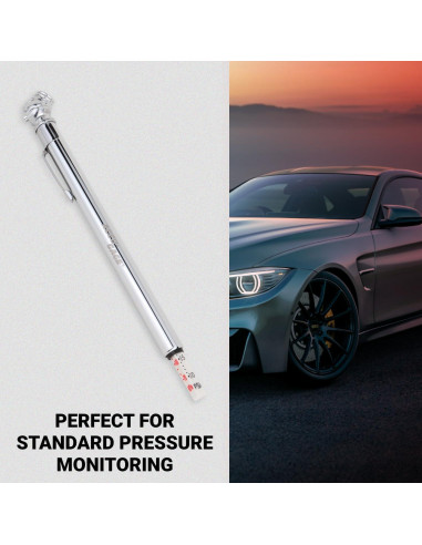 Medidor de Presión de Neumáticos Accu-Gage 10-50 PSI Acero Inoxidable