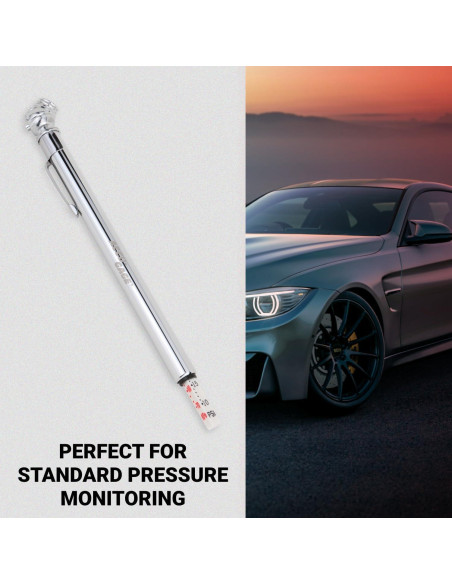 Medidor de Presión de Neumáticos Accu-Gage 10-50 PSI Acero Inoxidable