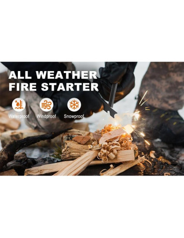 Iniciador de Fuego de Magnesio Genérico BLD002 - 4 Paquetes