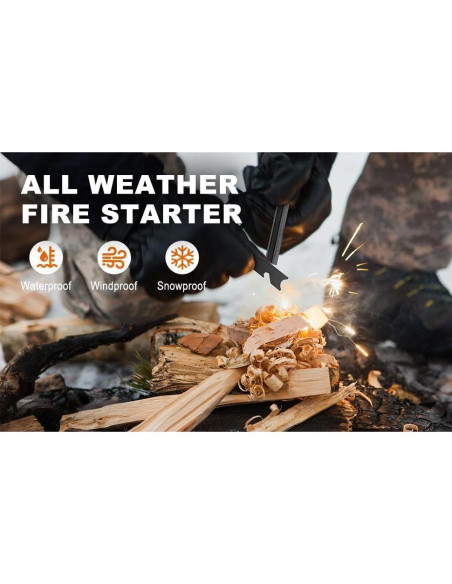 Iniciador de Fuego de Magnesio Genérico BLD002 - 4 Paquetes