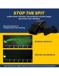 Silbato Protector P-51 Negro - Paquete de 3 - Higiénico y Ruidoso 2