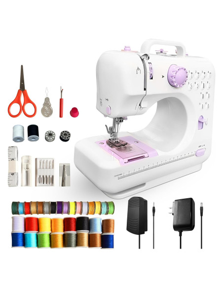 Mini Máquina de Coser Eléctrica DLUFYEI 12 Puntadas Portátil