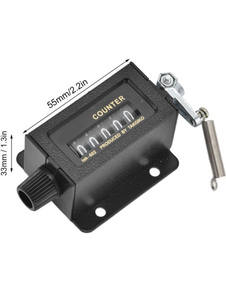 Contador Mecánico 5 Dígitos Yosoo Health Gear 0-99999