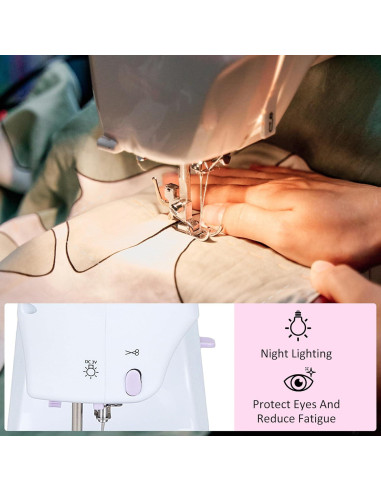 Mini Máquina de Coser Eléctrica DLUFYEI 12 Puntadas Portátil