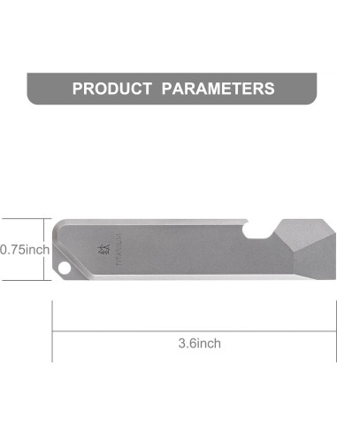 Barra de Palanca de Titanio BANG TI EDC 9.19 cm Multiusos