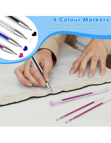 Bolígrafos Borrables por Calor BUZIFU 4 Colores 0.7mm